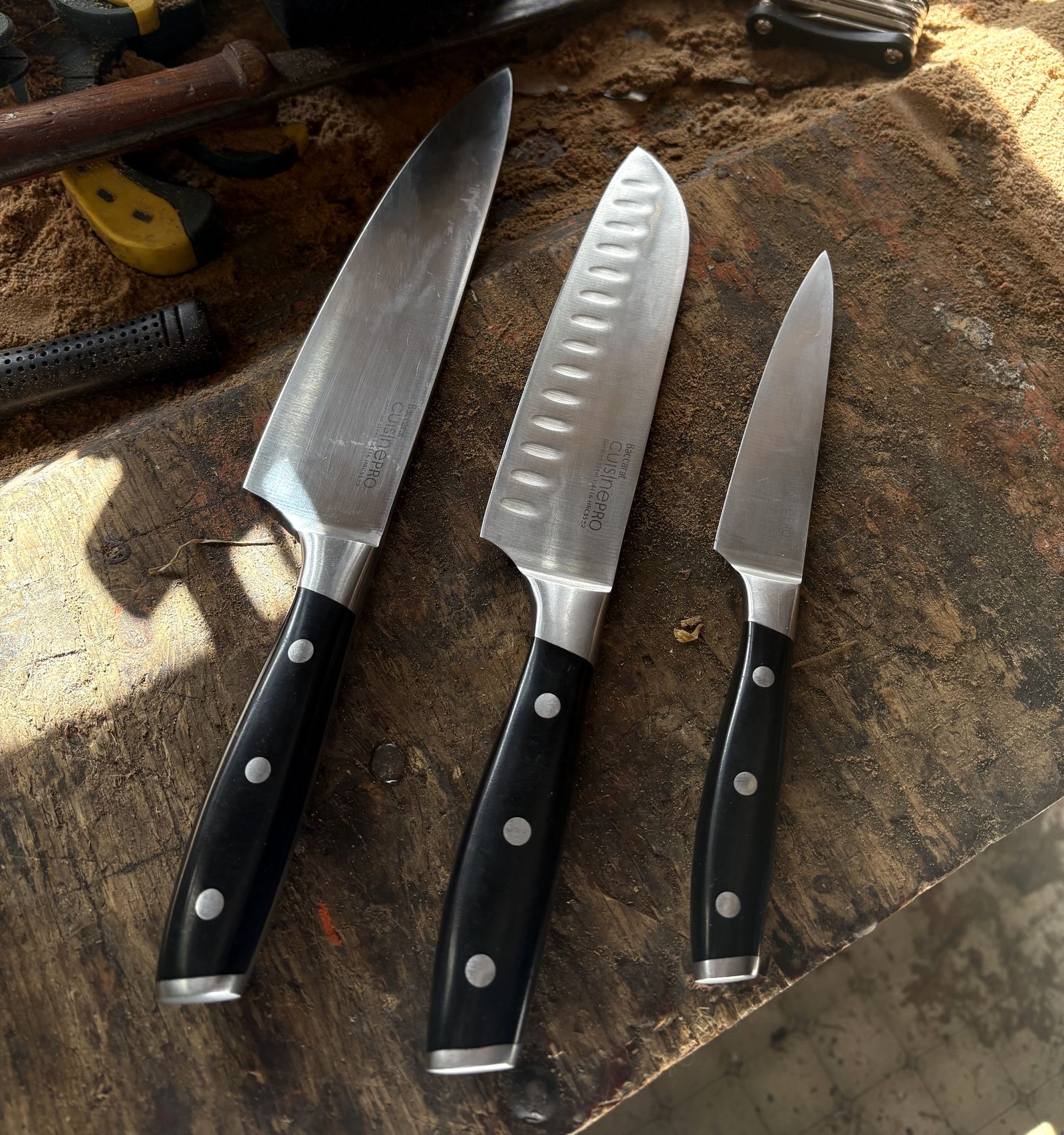 Sharp kitchen knives from the Hourglass Forge workshop